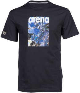 Arena KOSZULKA MĘSKA T-SHIRT SOLID COTTON NAVY VORTEX 006390/751 M 8