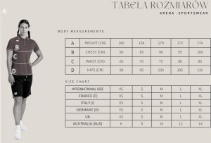 Arena KOSZULKA WOMEN'S TEAM T-SHIRT PANEL NAVY 004892/700 XS 11