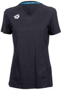 Arena KOSZULKA WOMEN'S TEAM T-SHIRT PANEL NAVY 004892/700 XS 6