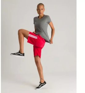 Arena KOSZULKA WOMEN'S T-SHIRT TEAM ICONS DARK GREY MELANGE WHITE RED 001225/524 L 3
