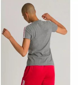 Arena KOSZULKA WOMEN'S T-SHIRT TEAM ICONS DARK GREY MELANGE WHITE RED 001225/524 L 4