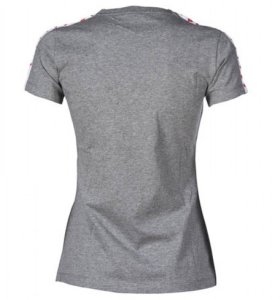 Arena KOSZULKA WOMEN'S T-SHIRT TEAM ICONS DARK GREY MELANGE WHITE RED 001225/524 L 7