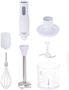 Blender Mesko Blender Ręczny Mikser Wielofunkcyjny Rozdrabniacz Trzepaczka Turbo Stalowe 12