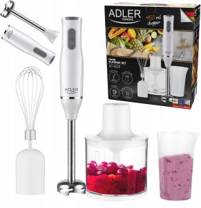 Blender Mesko Blender Ręczny Mikser Wielofunkcyjny Rozdrabniacz Trzepaczka Turbo Stalowe 8