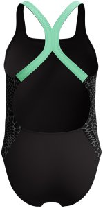 Speedo STROJE PŁYWACKIE GIRL'S PT ALV PWRBCK GREEN 8-00373418666 164 (13-14) 2