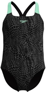 Speedo STROJE PŁYWACKIE GIRL'S PT ALV PWRBCK GREEN 8-00373418666 164 (13-14) 4