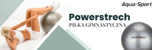 Aqua-Sport POWERSTRECH ANTIBURST PIŁKA GIMNASTYCZNA SZARY 75CM AS0075 3