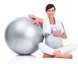 Aqua-Sport POWERSTRECH ANTIBURST PIŁKA GIMNASTYCZNA SZARY 75CM AS0075 5