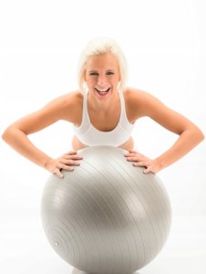 Aqua-Sport POWERSTRECH ANTIBURST PIŁKA GIMNASTYCZNA SZARY 75CM AS0075 6