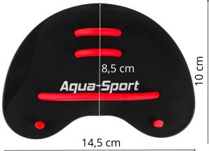 AQUA-SPORT WIOSEŁKA BLACKHAWK FINGER PADDLE BLACK AS002015 5