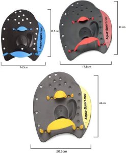 Avenli WIOSEŁKA SWIM PADDLE PRO BLACK-BLUE AS1361 ROZMIAR S 2