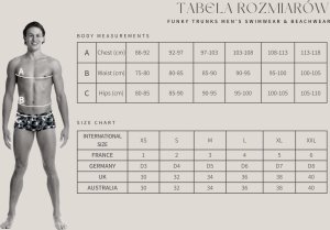 Konfidence Kąpielówki CLASSIC FUNKY TRUNKS PALM NIGHT FTS001M01991XS AUS/UK30 D3 rozmiar XS 5