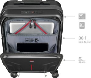 WENGER Amplix Hardside Carry-On Black 9