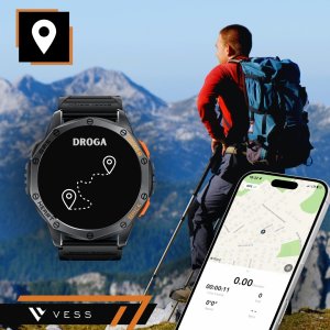 SMARTWATCH MĘSKI GPS MENU POLSKIE WODOODPORNY SPORT ROZMOWY SMART WATCH PL 6