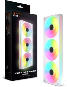 Wentylator Cougar Rewersowy wentylator Unity360-FB, 360 ARGB PWM, biały 4