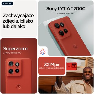 Smartfon Motorola Edge 60 Neo 5G 12/256GB Czerwony  (PBA80004SE) 5