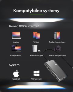 HUB USB Icy Box huby i koncentratory USB 3.2 Gen 2 (3.1 Gen 2) Type-C 10000 Mbit/s czarny 7
