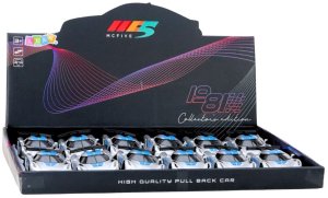 Samochód Wyścigowy Sportowy Metalowy Napęd Otwierane Drzwi Srebrny 1:32 7