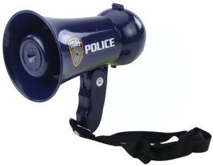 Interaktywny Megafon Policyjny Dźwięki Syreny Policyjnej Smycz 2