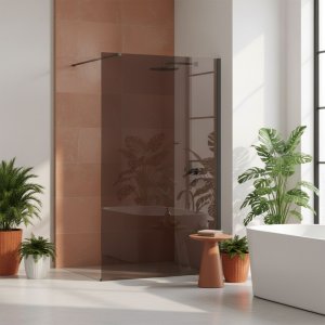 Rea Kabina prysznicowa Walk-In Flexi Brown / Tytan 100 2