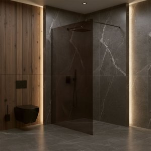 Rea Kabina prysznicowa Walk-In Flexi Brown / Tytan 100 4