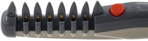 Barry King Grzebień elektryczny, dla psa, szary, materiał ABS+stal, baterie, 23x5x2cm 3