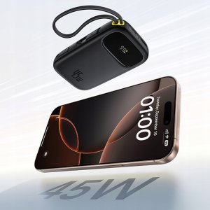 Powerbank Baseus Powerbank EnerFill FC31 10000mAh 45W z kablami USB-C i Lightning - czarny 6