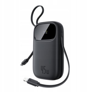 Powerbank Baseus Powerbank EnerFill FC31 10000mAh 45W z kablami USB-C i Lightning - czarny 7