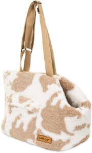 Barry King Torba transportowa dla psa/kota, wzór jasnobrązowe łatki krowie, 41*27*29cm 2