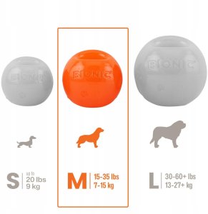 Bionic Piłka gryzak dla psa M, 6,7 cm 4