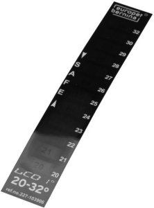 Termometr LCD, do akwarium, naklejany 2