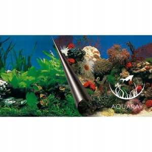 Tło do akwarium, skały/rafa koralowa, 60x30x cm 2