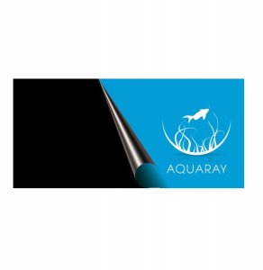 Tło do akwarium,czarno-niebieskie, 80x40 cm 2