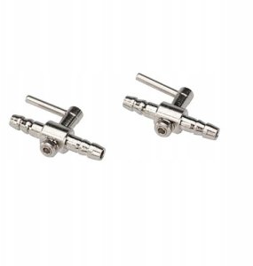 AQUA DELLA kranik dwudrożny metalowy do węża 4/6 mm, 2 szt 2