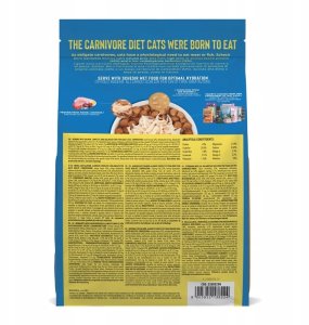 Schesir Born Carnivore sucha karma dla dorosłych kotów, śledź i łosoś, 1,25 g, worek 2