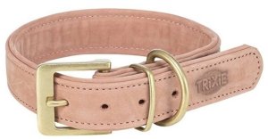 Trixie Obroża dla psa skórzana różowa M: 36–43 cm/30 mm 2