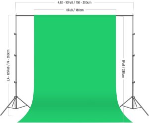 Zestaw studyjny Neewer NK102 Zestaw oświetlenia ciągłego z tłem stojak lampy LED 5700K 800W 6
