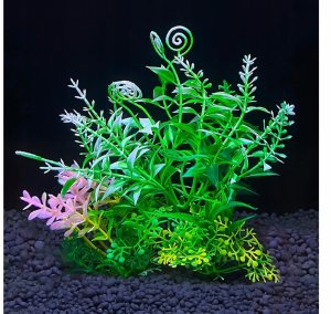 Terra Natura Aqua Natura, roślina do dekoracji akwarium, zielona, plastikowa, 12 cm, spiralne liście 2