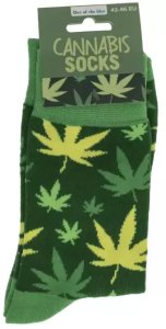 Aleszale Skarpetki Konopie Marihuany - Wyraziste Skarpety z Motywem Liści - rozmiar 42-46 3