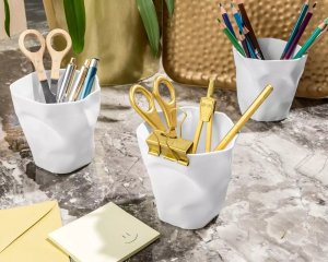 Przybornik i doniczki Zgniecione Kubeczki 3 szt. 2