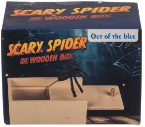Wyskakujący Pająk z Drewnianego Pudełka - Psikus na Halloween 7