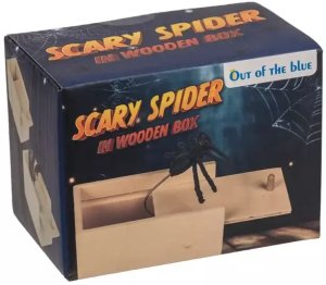 Wyskakujący Pająk z Drewnianego Pudełka - Psikus na Halloween 8