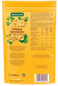 bakalland Chipsy bananowe BAKALLAND, 200g 3