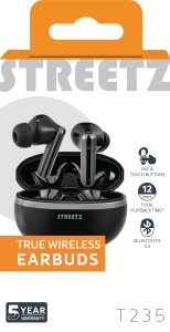 Słuchawki Streetz T235 TWS słuchawki czarne / T235-BLK / 6612106 4