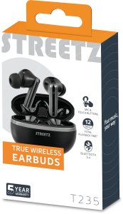 Słuchawki Streetz T235 TWS słuchawki czarne / T235-BLK / 6612106 5