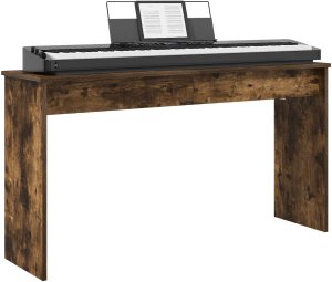 vidaXL Stojak na keyboard Dąb wędzony 120 x 32 x 64 cm 3