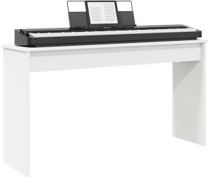 vidaXL Stojak na keyboard Biały 120 x 32 x 64 cm 3