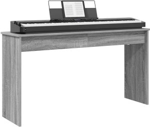 vidaXL Stojak na keyboard Szary 120 x 32 x 64 cm 3