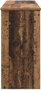 vidaXL Stojak na keyboard Stare drewno 120 x 32 x 64 cm 6