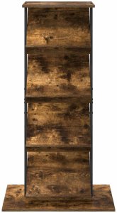 vidaXL Regał na gazety z półką w kolorze dębu wędzonego, 68 x 40 x 123.5 cm 5